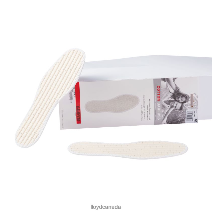 INSOLES COTTON BAREFOOT LLOYD Men white R084ZF744 Care & Equipment
