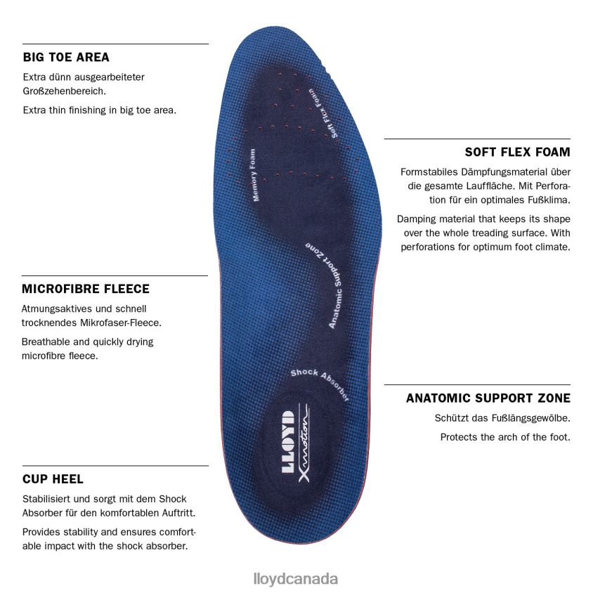 INSOLES X-MOTION LLOYD Men combined R084ZF741 Care & Equipment