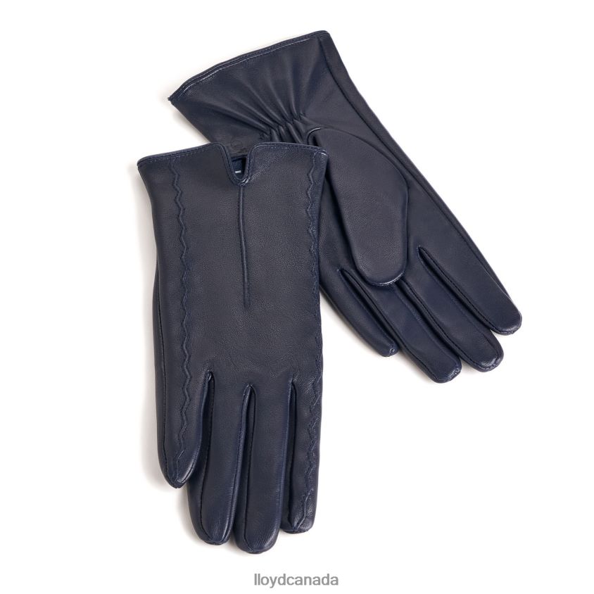 smooth leather GLOVES LLOYD Women blue R084ZF1314 Accessories