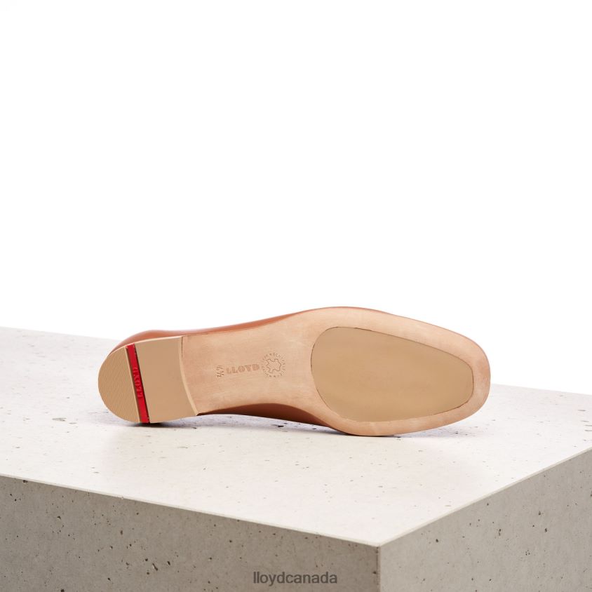 LEATHER BALLERINA LLOYD Women brown R084ZF1256 Shoes