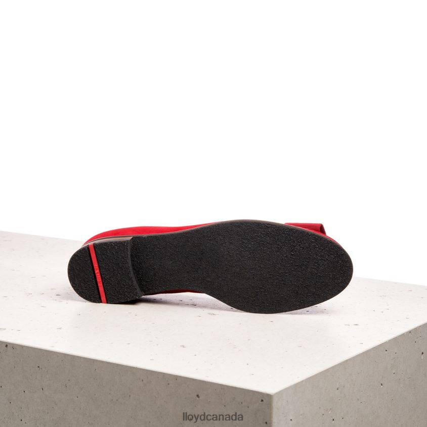 LEATHER BALLERINA LLOYD Women red R084ZF1175 Shoes