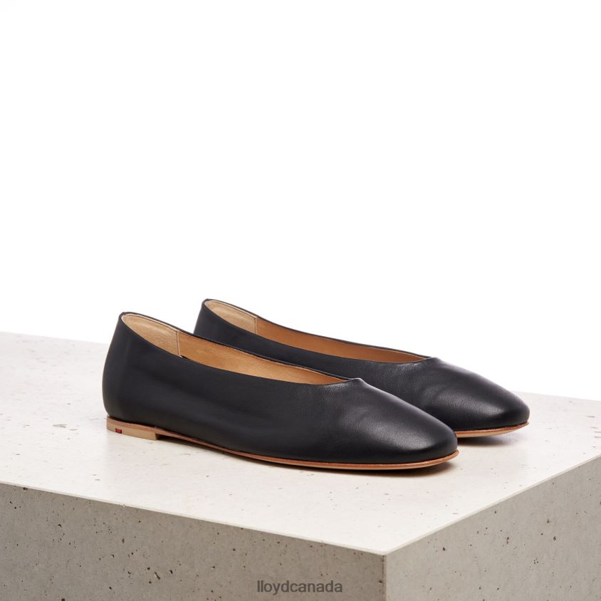 SMOOTH LEATHER BALLERINA LLOYD Women black R084ZF1257 Shoes