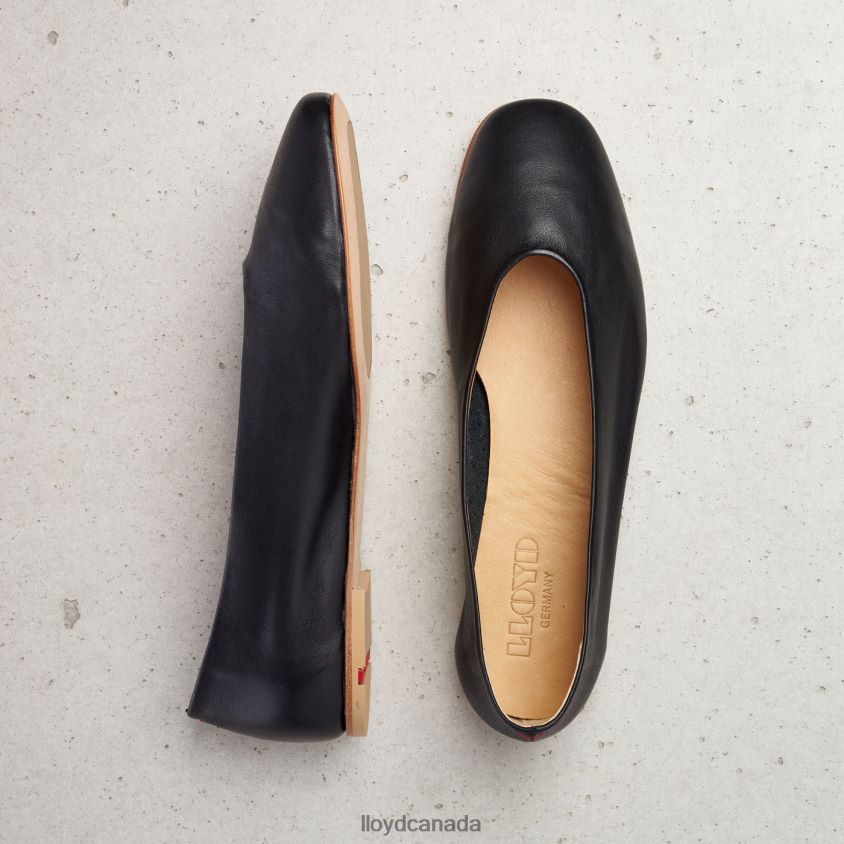 SMOOTH LEATHER BALLERINA LLOYD Women black R084ZF1257 Shoes