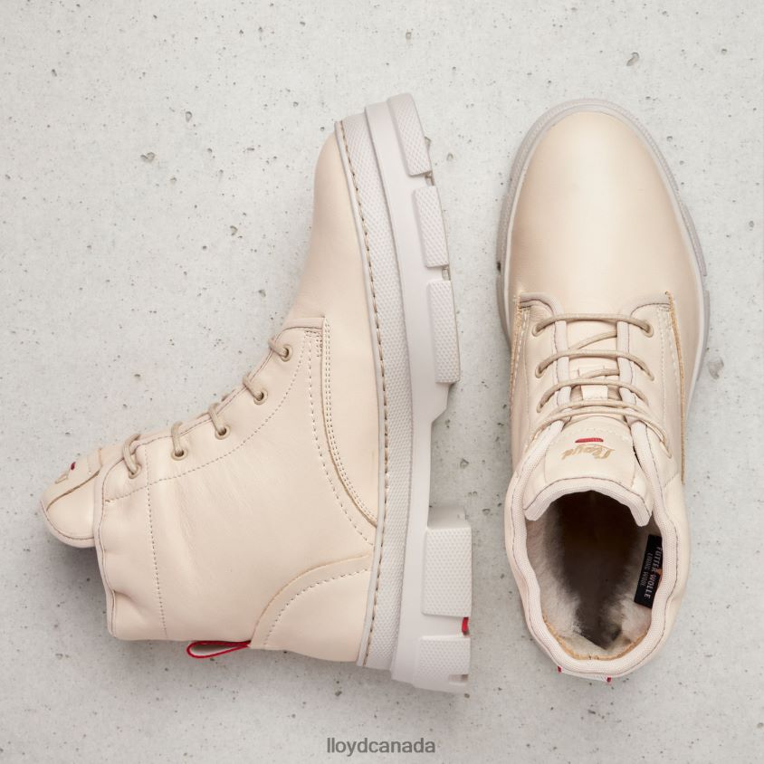 SMOOTH LEATHER ANKLE BOOTS LLOYD Women beige R084ZF937 Shoes