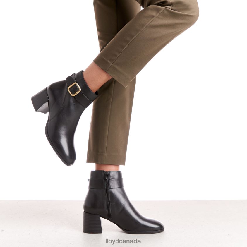 SMOOTH LEATHER ANKLE BOOTS LLOYD Women black R084ZF978 Shoes