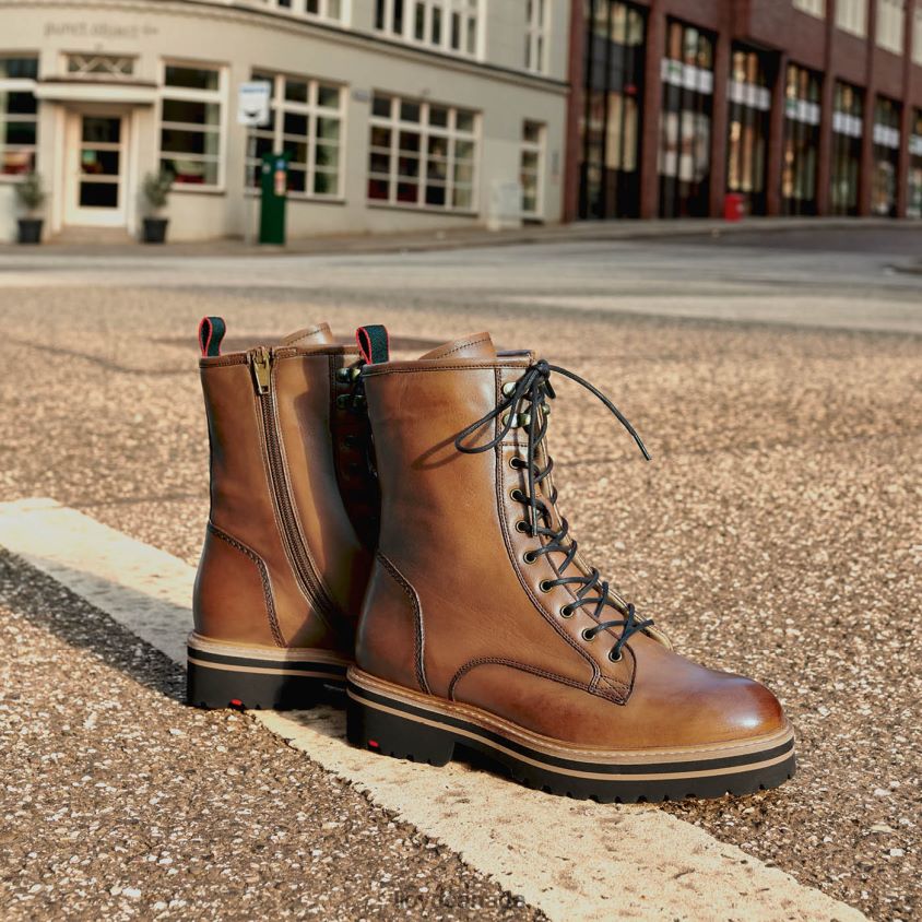 SMOOTH LEATHER ANKLE BOOTS LLOYD Women brown R084ZF970 Shoes