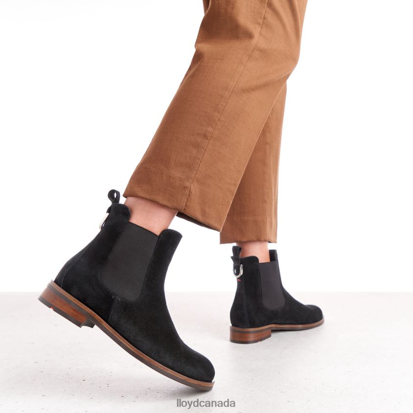 rough leather slip-on ANKLE BOOTS LLOYD Women black R084ZF975 Shoes