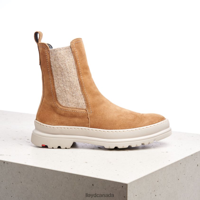 rough leather slip-on ANKLE BOOTS LLOYD Women brown R084ZF925 Shoes
