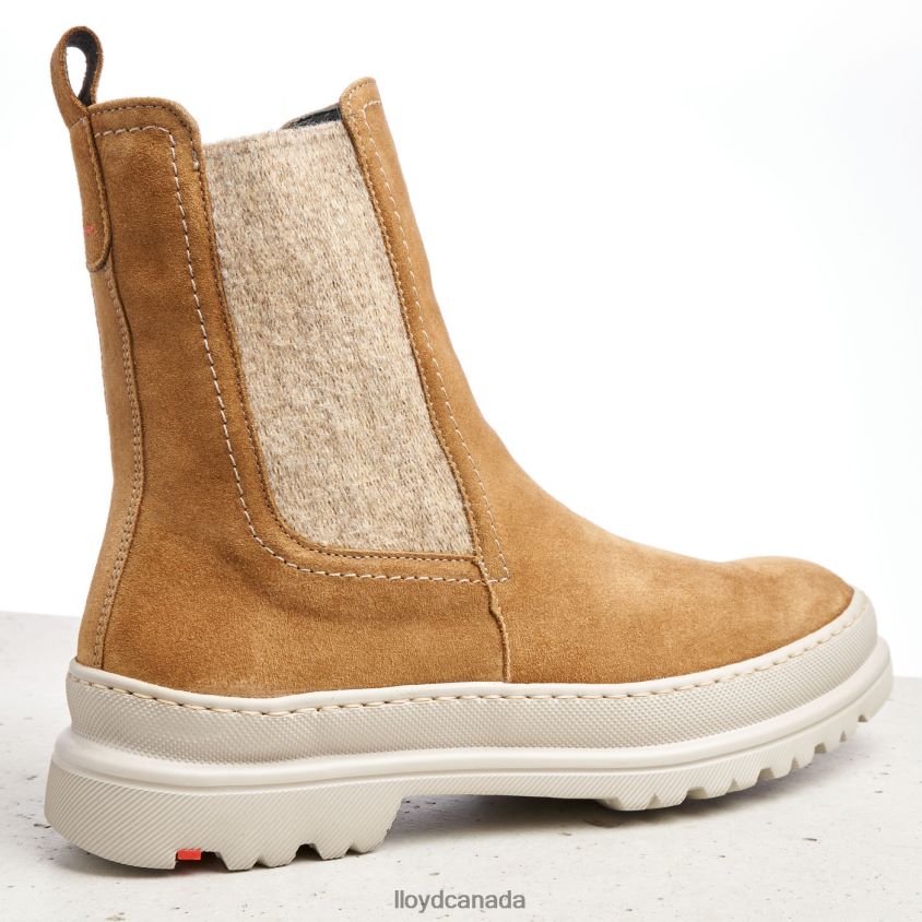 rough leather slip-on ANKLE BOOTS LLOYD Women brown R084ZF925 Shoes