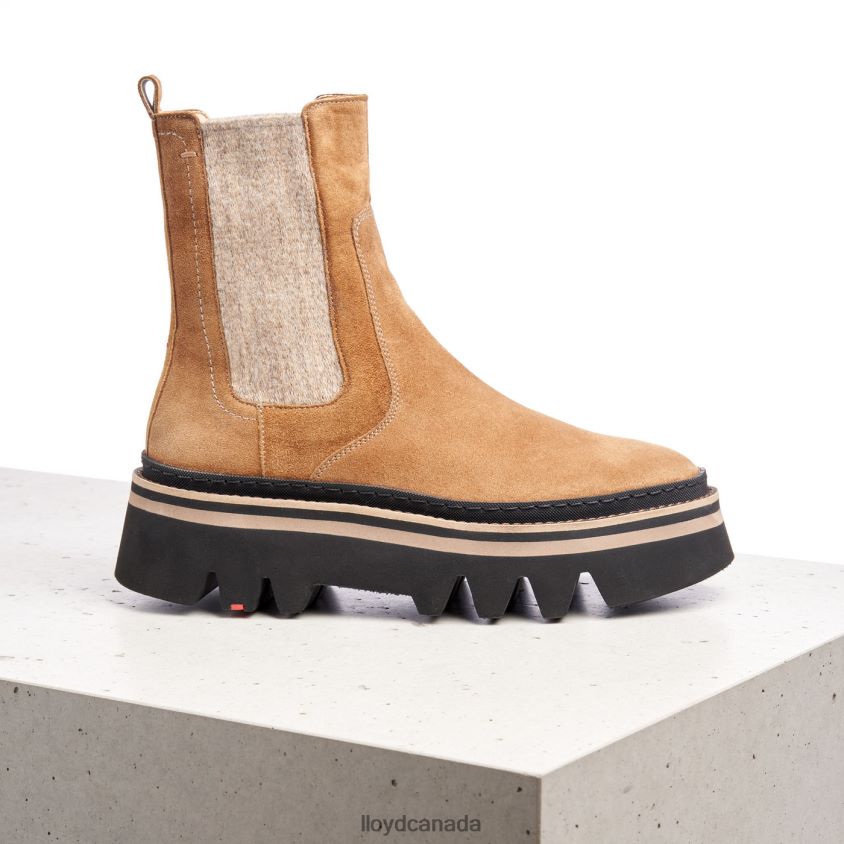 rough leather slip-on ANKLE BOOTS LLOYD Women brown R084ZF946 Shoes