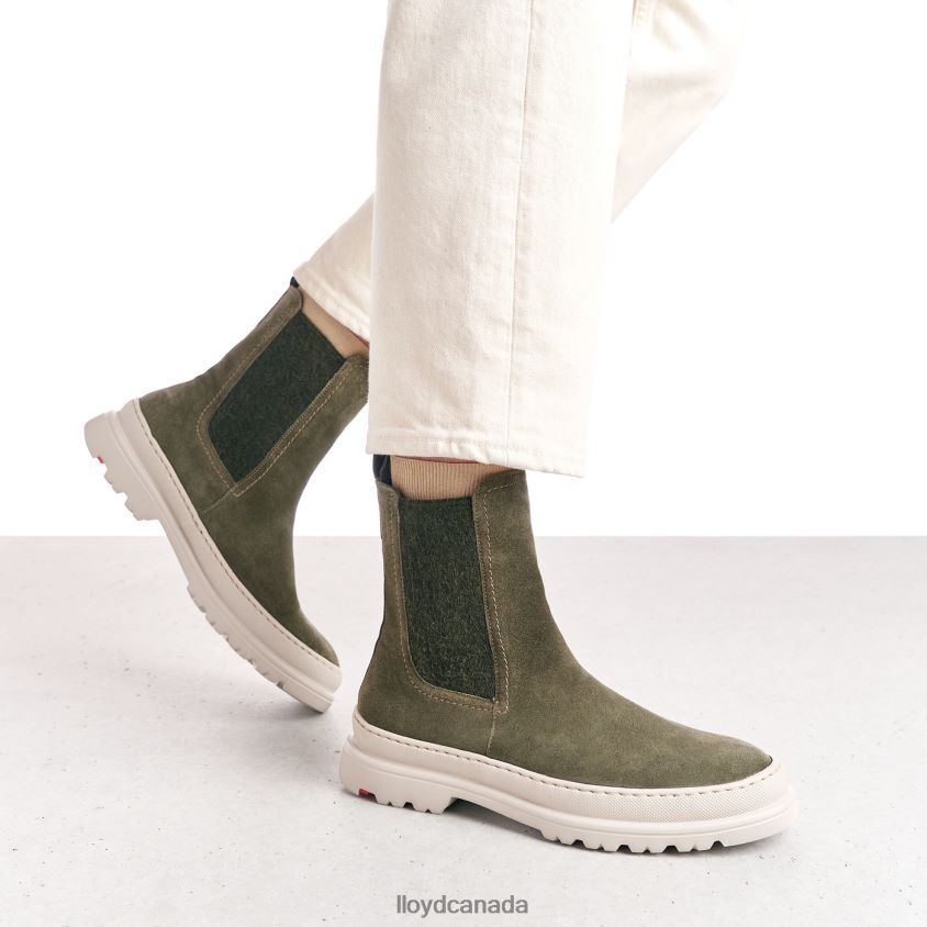 rough leather slip-on ANKLE BOOTS LLOYD Women green R084ZF926 Shoes