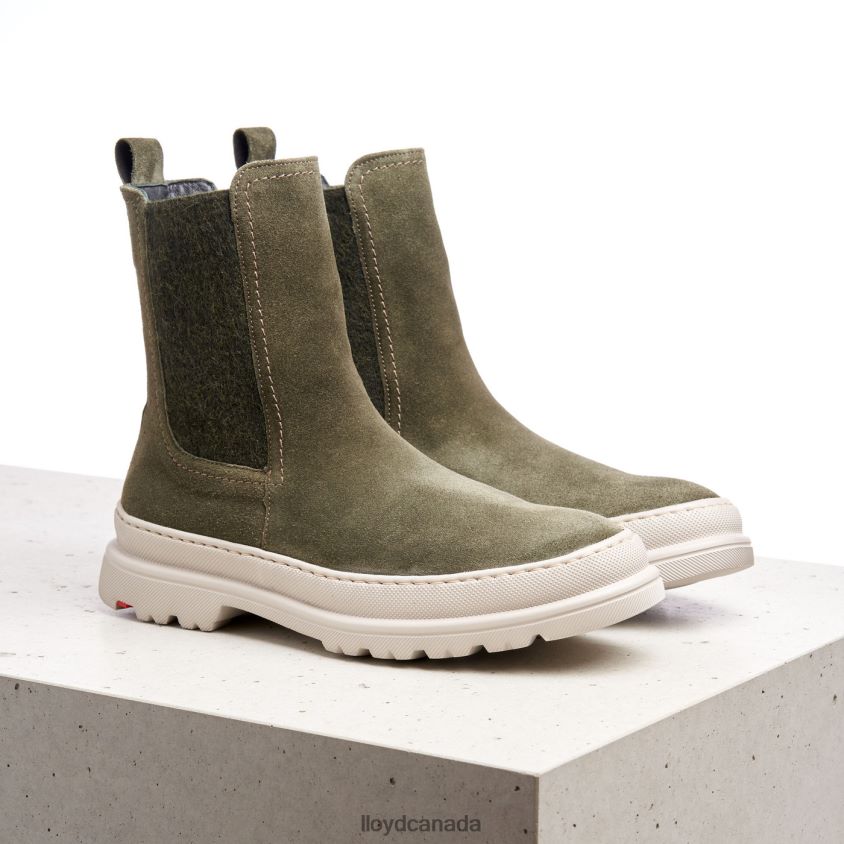 rough leather slip-on ANKLE BOOTS LLOYD Women green R084ZF926 Shoes