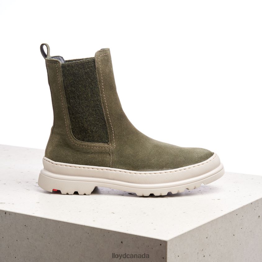 rough leather slip-on ANKLE BOOTS LLOYD Women green R084ZF926 Shoes