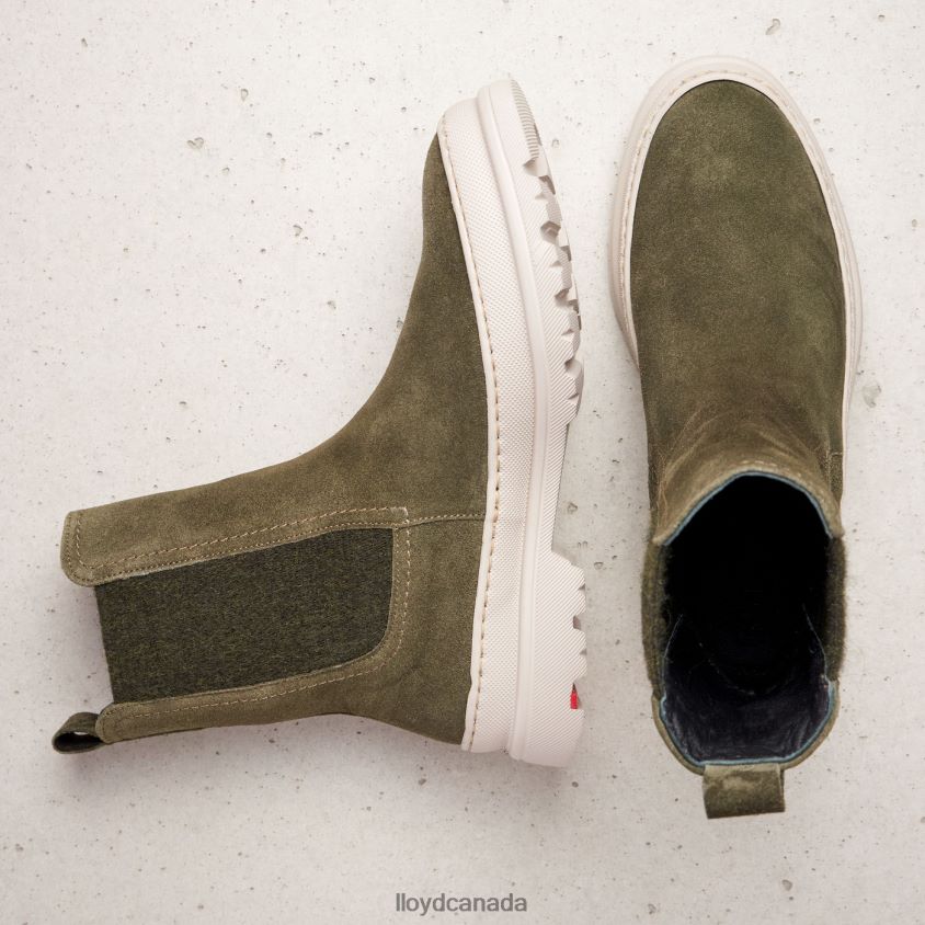 rough leather slip-on ANKLE BOOTS LLOYD Women green R084ZF926 Shoes