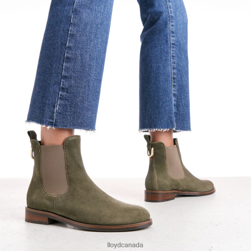 rough leather slip-on ANKLE BOOTS LLOYD Women green R084ZF935 Shoes
