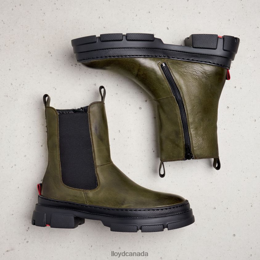 smooth leather slip-on ANKLE BOOTS LLOYD Women green R084ZF930 Shoes