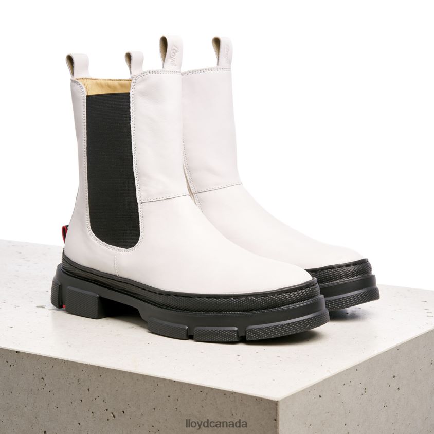 smooth leather slip-on ANKLE BOOTS LLOYD Women white R084ZF875 Shoes
