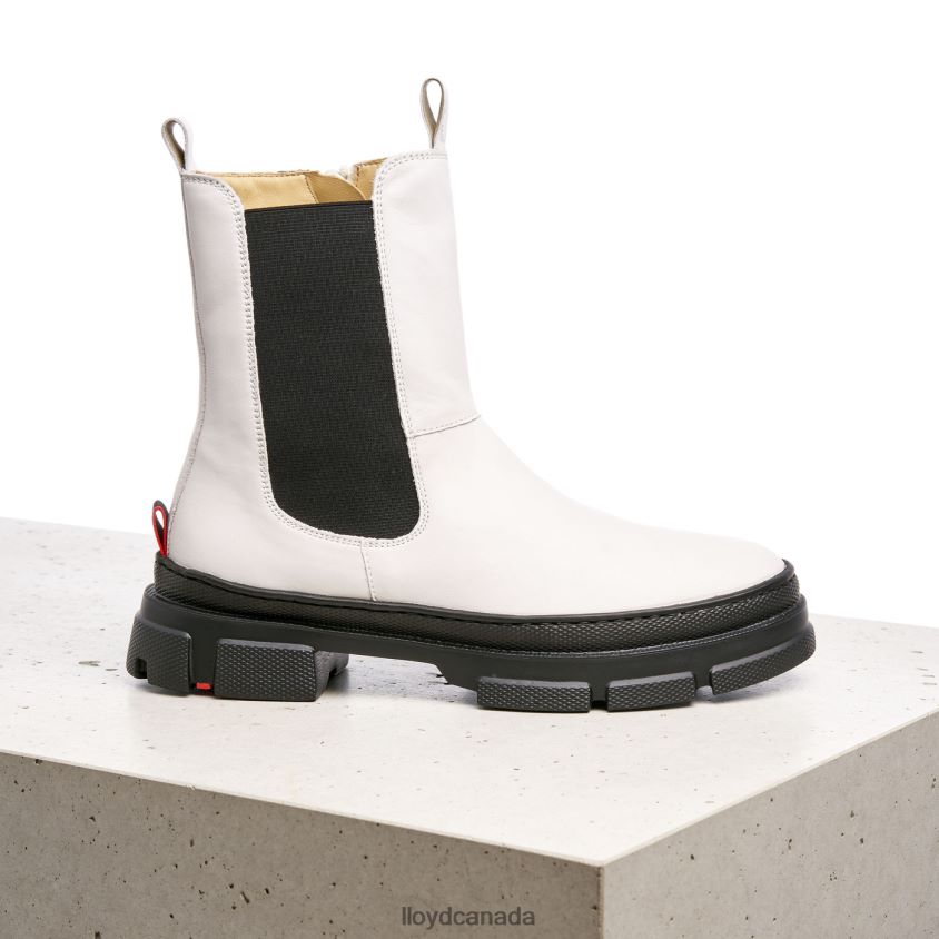 smooth leather slip-on ANKLE BOOTS LLOYD Women white R084ZF875 Shoes