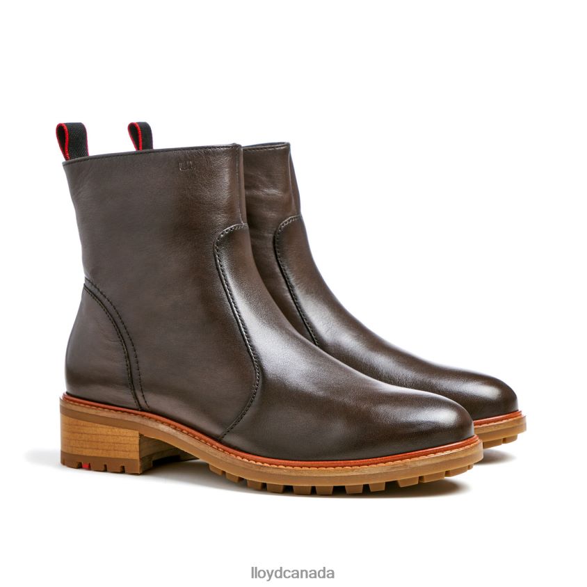 sporty smooth leather ANKLE BOOT LLOYD Women brown R084ZF902 Shoes