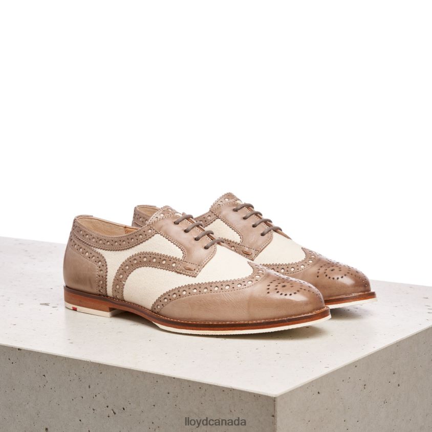 LACE LEATHER HALF SHOES LLOYD Women beige R084ZF1065 Shoes