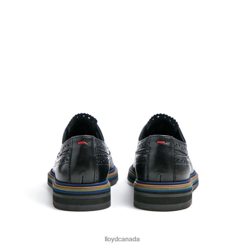 LACE LEATHER HALF SHOES LLOYD Women black R084ZF1031 Shoes