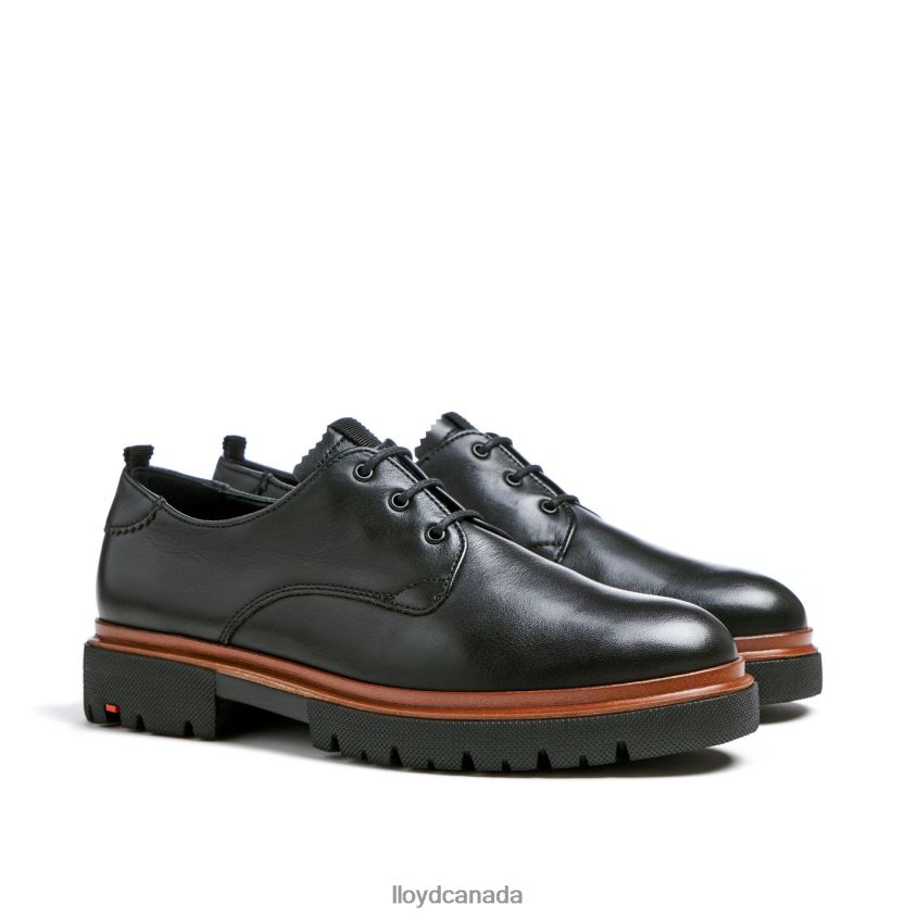 LACE LEATHER HALF SHOES LLOYD Women black R084ZF1049 Shoes
