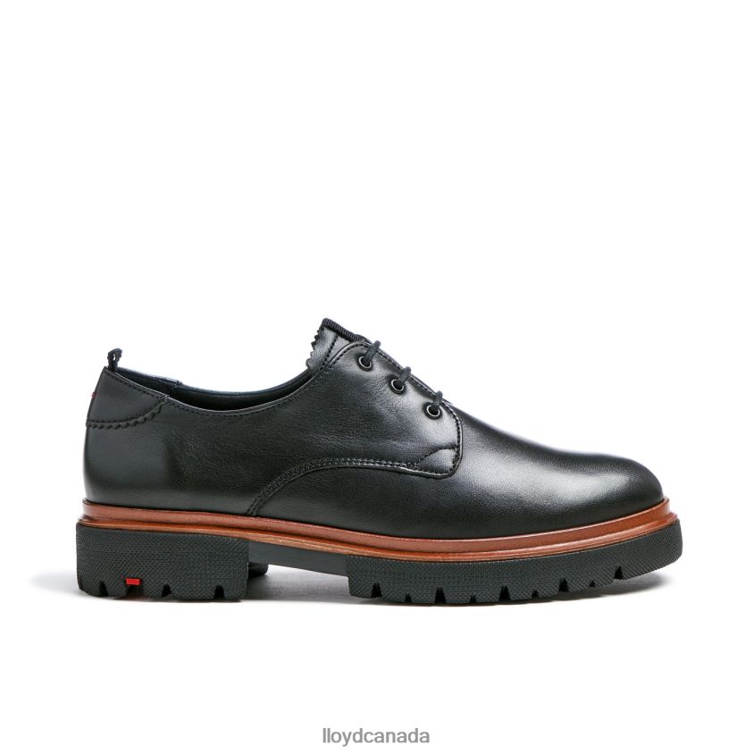LACE LEATHER HALF SHOES LLOYD Women black R084ZF1049 Shoes