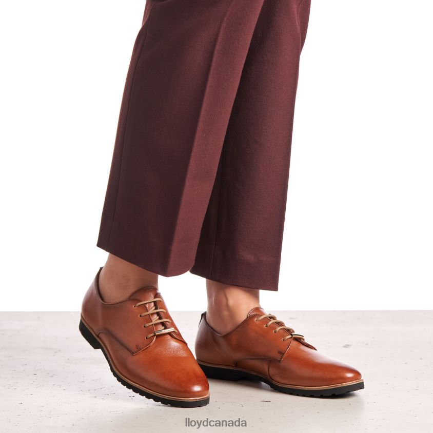 LACE LEATHER HALF SHOES LLOYD Women brown R084ZF1057 Shoes