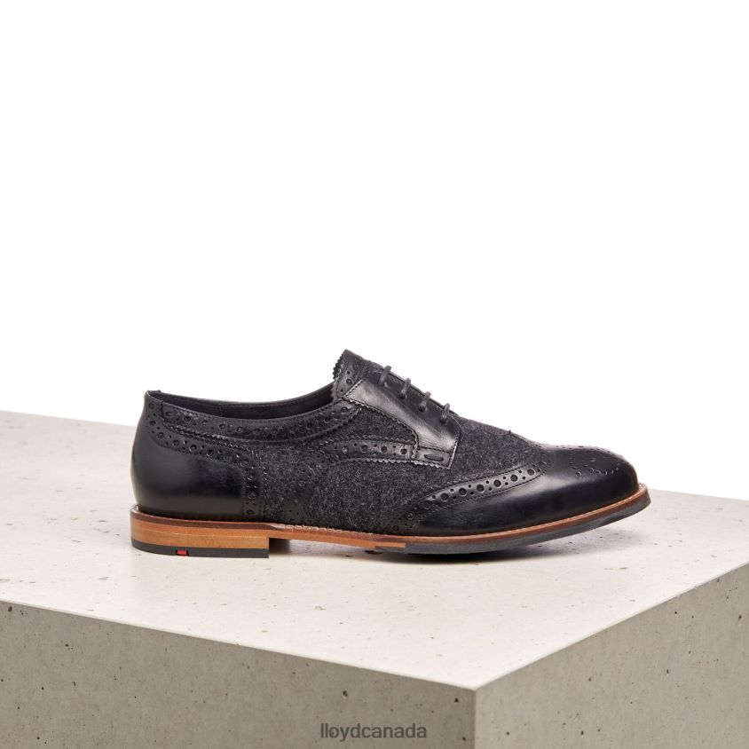 LACE SMOOTH LEATHER HALF SHOES LLOYD Women black R084ZF1076 Shoes