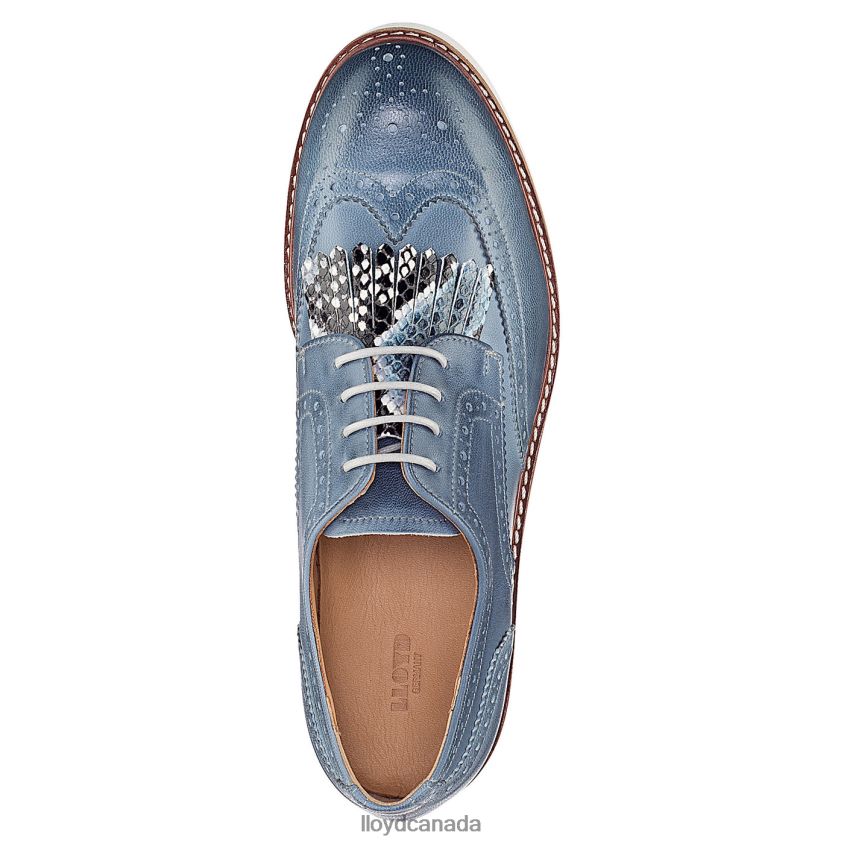LACE SMOOTH LEATHER HALF SHOES LLOYD Women blue R084ZF1189 Shoes