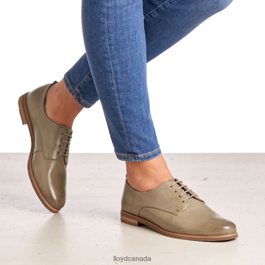 LACE SMOOTH LEATHER HALF SHOES LLOYD Women green R084ZF1098 Shoes