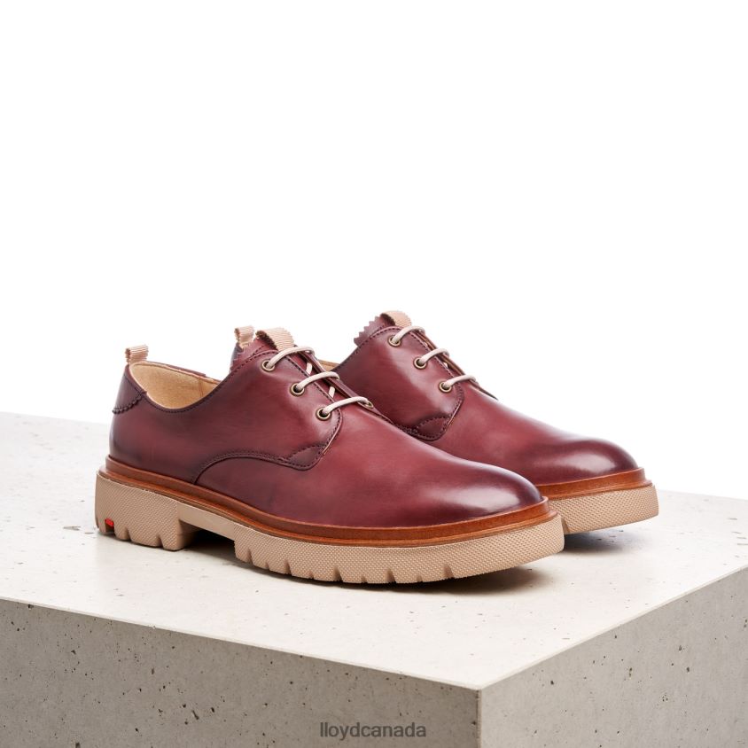 LACE SMOOTH LEATHER HALF SHOES LLOYD Women red R084ZF1181 Shoes
