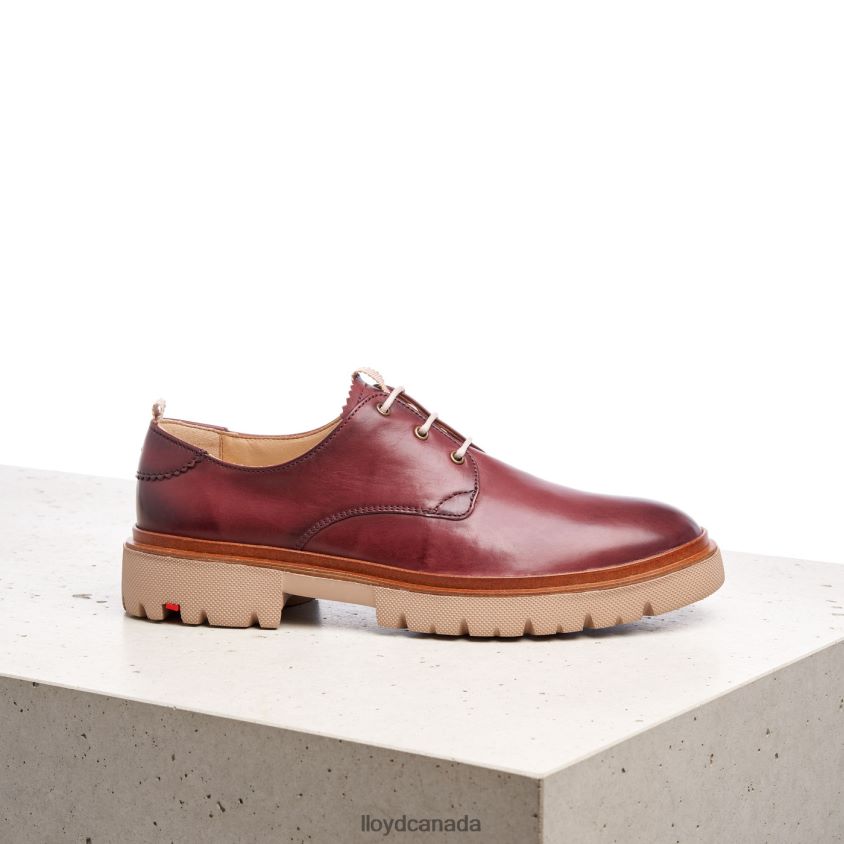 LACE SMOOTH LEATHER HALF SHOES LLOYD Women red R084ZF1181 Shoes