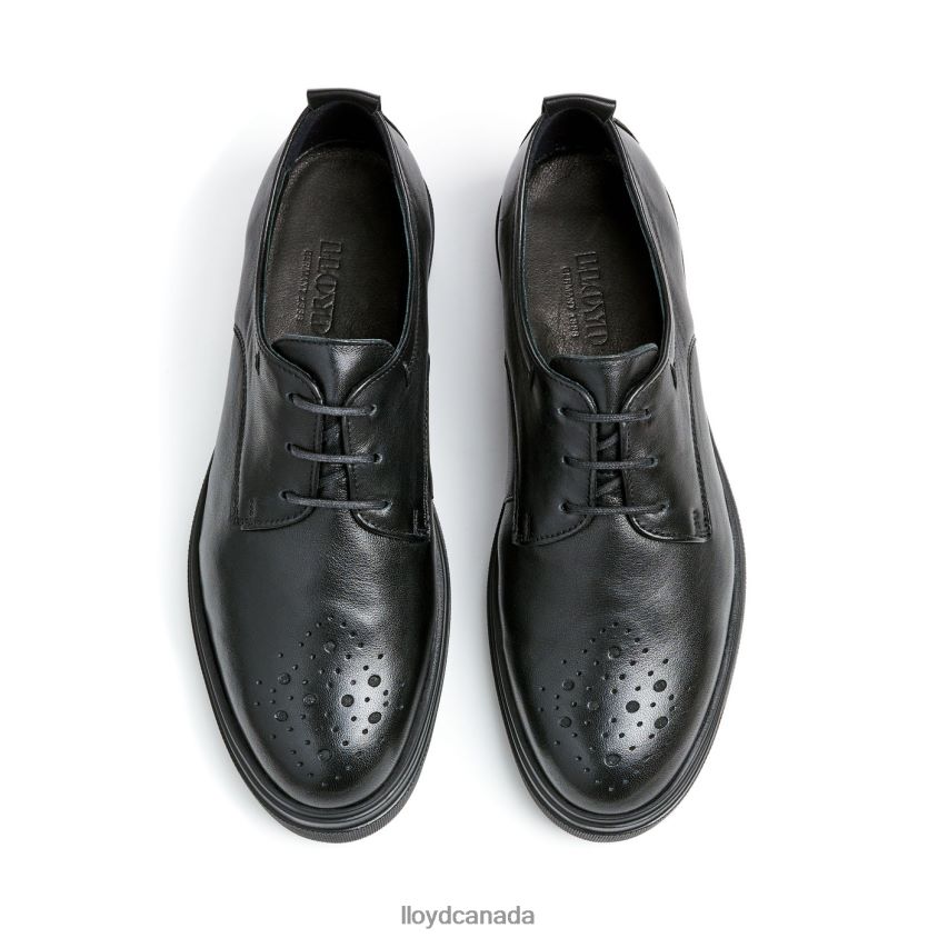 LEATHER LACE HALF SHOES LLOYD Women black R084ZF1028 Shoes