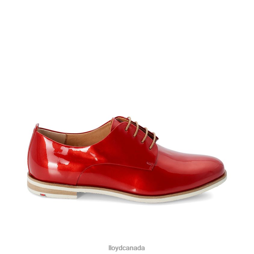 PATENT LACE UP HALF SHOES LLOYD Women red R084ZF1102 Shoes