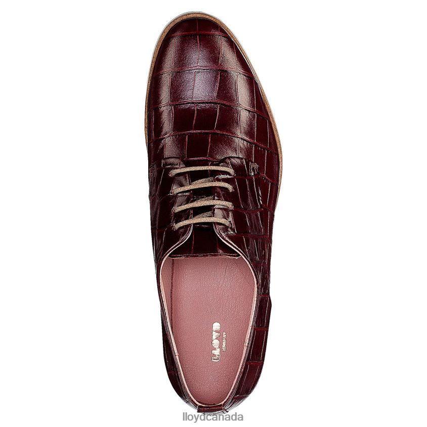 ROGH LEATHER LACE HALF SHOES LLOYD Women red R084ZF1092 Shoes