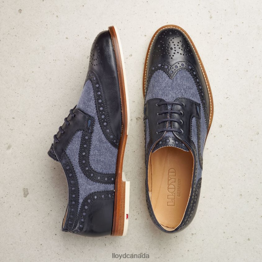 SMOOTH LEATHER LACE HALF SHOES LLOYD Women blue R084ZF1086 Shoes