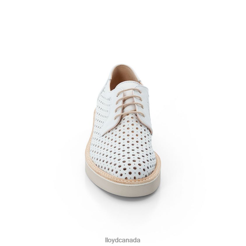 SMOOTH LEATHER LACE HALF SHOES LLOYD Women white R084ZF1184 Shoes