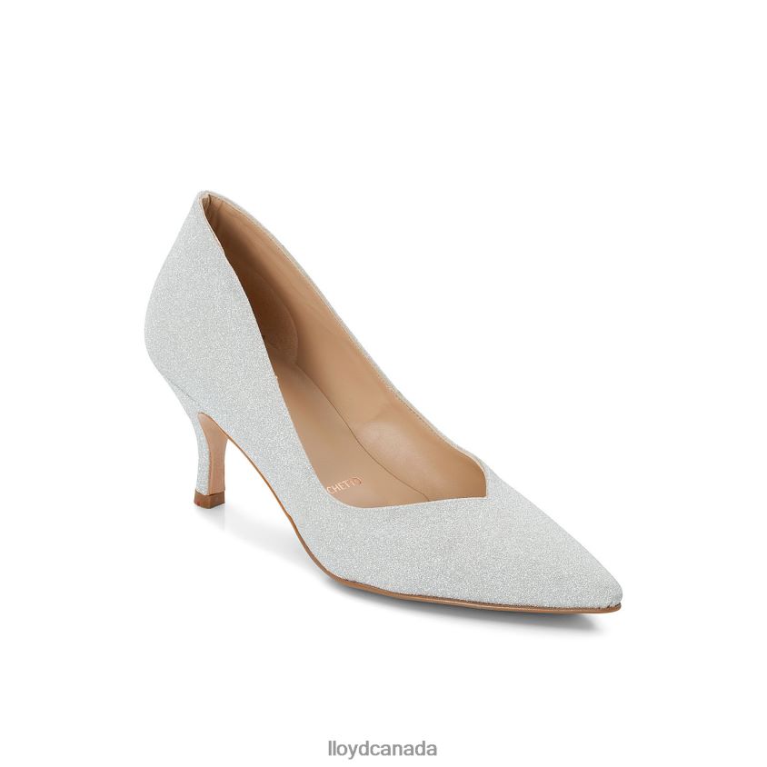 LEATHER EFFECT PUMPS LLOYD Women silver R084ZF1100 Shoes