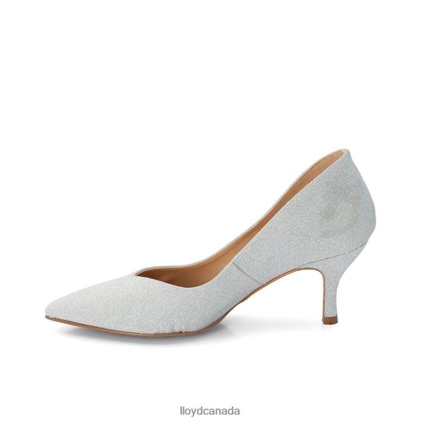LEATHER EFFECT PUMPS LLOYD Women silver R084ZF1100 Shoes