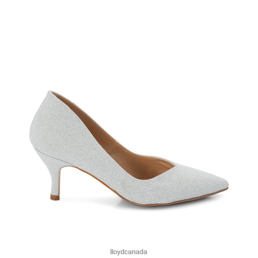 LEATHER EFFECT PUMPS LLOYD Women silver R084ZF1100 Shoes