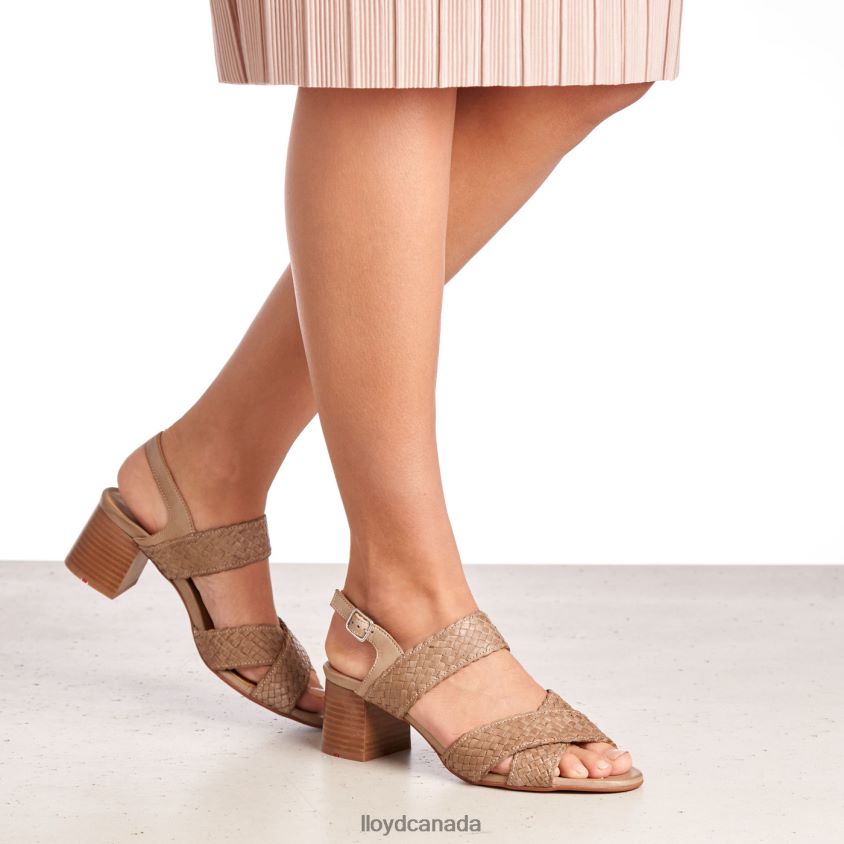 LEATHER SANDALE LLOYD Women beige R084ZF1217 Shoes