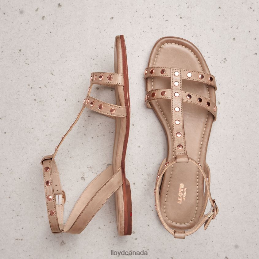 LEATHER SANDALE LLOYD Women beige R084ZF1238 Shoes
