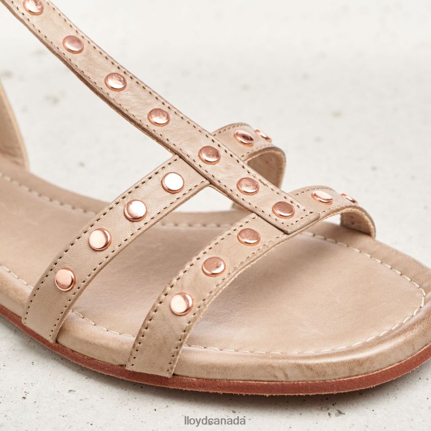 LEATHER SANDALE LLOYD Women beige R084ZF1238 Shoes