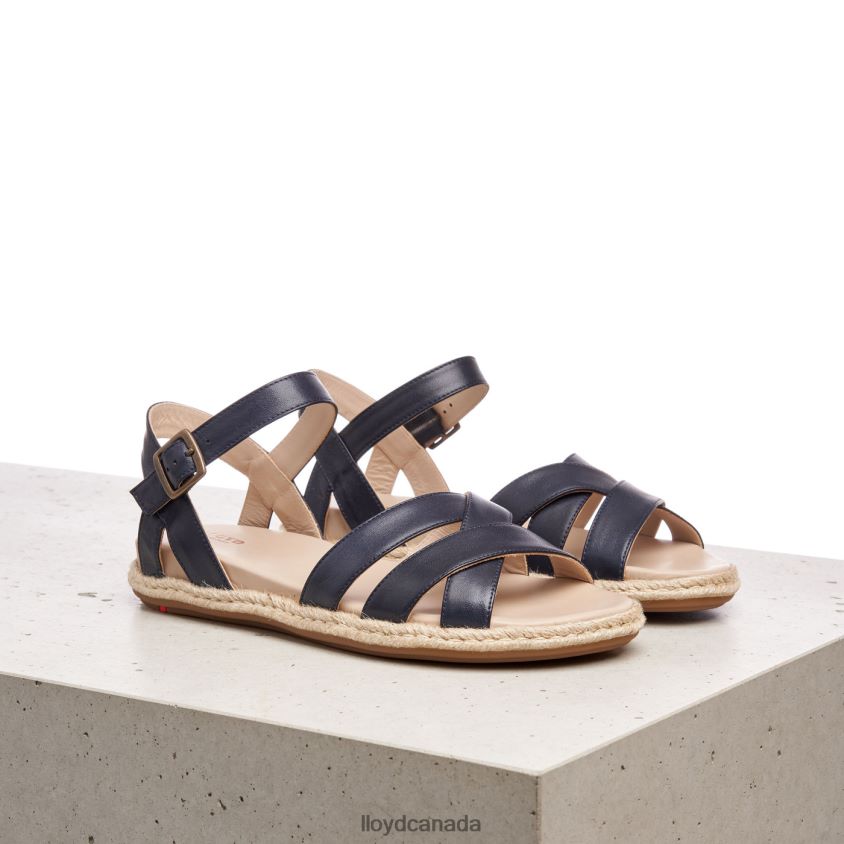 LEATHER SANDALE LLOYD Women blue R084ZF1209 Shoes