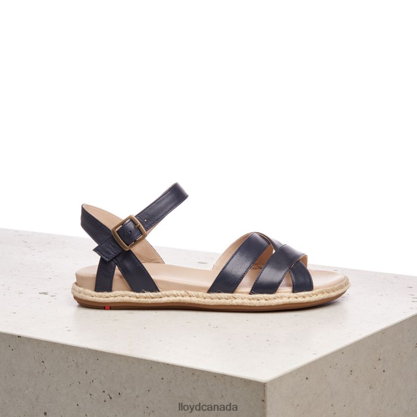 LEATHER SANDALE LLOYD Women blue R084ZF1209 Shoes