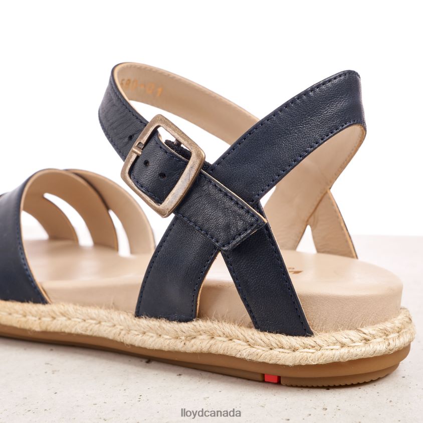 LEATHER SANDALE LLOYD Women blue R084ZF1209 Shoes