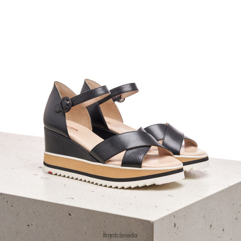 WEDGE SANDALE LLOYD Women black R084ZF1208 Shoes