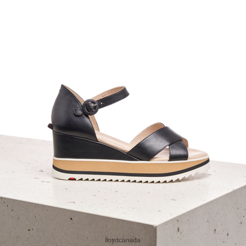 WEDGE SANDALE LLOYD Women black R084ZF1208 Shoes