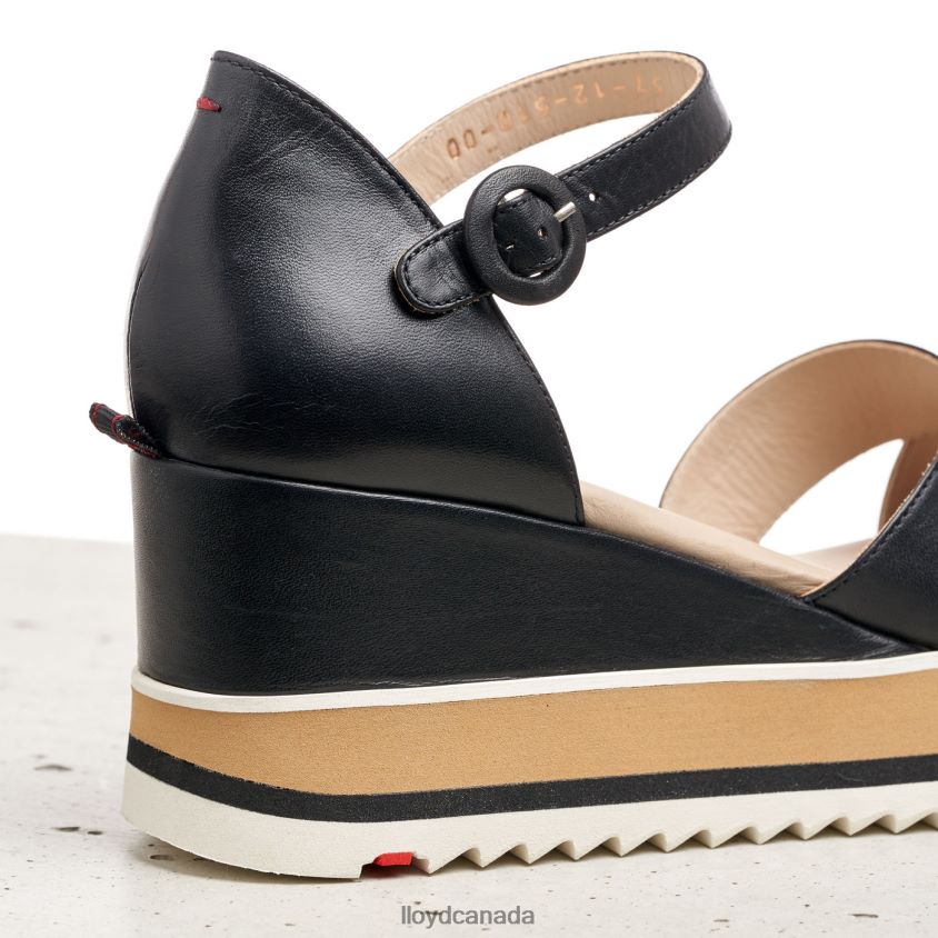 WEDGE SANDALE LLOYD Women black R084ZF1208 Shoes